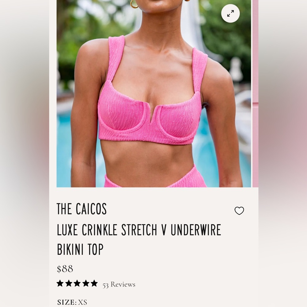 Kenny Flowers Pink Bikini Top
